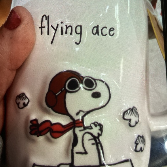 New Rae Dunn x Peanuts Snoopy Mug- flying ace - Picture 2 of 3
